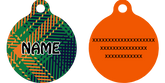 Green Kilt Plaid HD Dog ID Tag